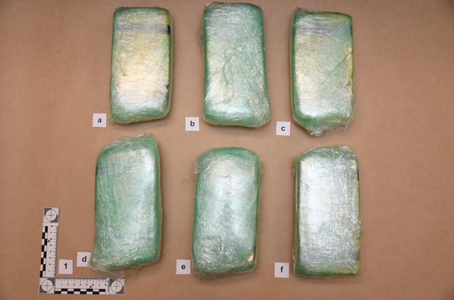 Das beschlagnahmte Heroin. Foto: Polizei AG