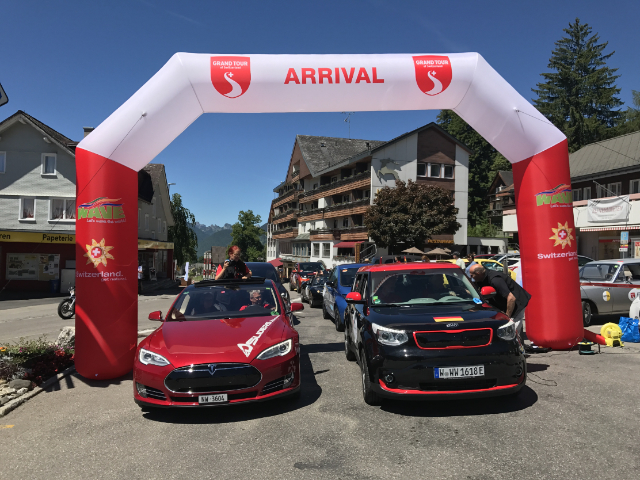 E-Mobil-Rallye: In drei Tagen von Küssnacht am Rigi nach Rheinfelden. Foto: zVg