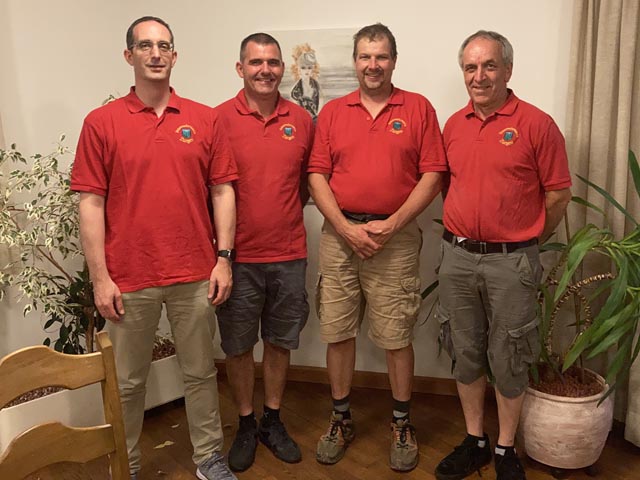 Der neue Vorstand (von links): Daniel Pfarrer, Ruedi Meyer, Adrian Schreiber, Thomas Gsell. Foto: zVg