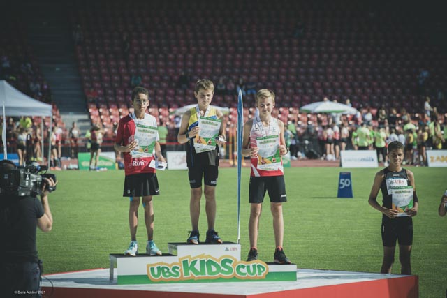 Niclas Schmid, Sieger UBS Kids Cup 2021 M11. Foto: Doris Acklin