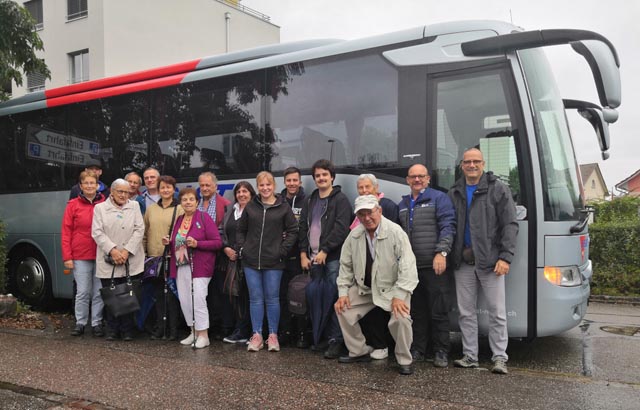 Der Theaterverein Stein war zu Gast bei Albert Graf de Pourtalès. Foto: zVg