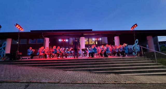 Die Freude der Musiker der MGCW war gross, wieder einmal vor Publikum spielen zu dürfen. Foto: zVg