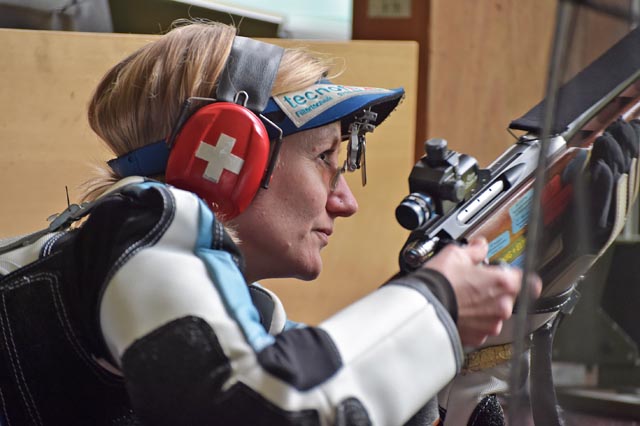 Bettina Bereuter-Bucher von der SG Aarau war im Halbfinal mit 196 und im Final mit 198 Punkten die beste Einzelschützin. Foto: wr