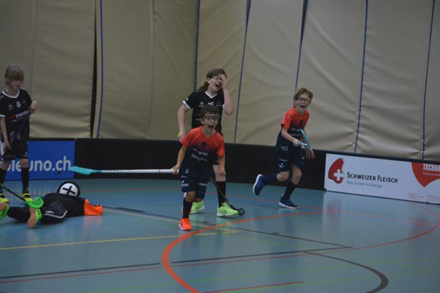 Torjubel bei den E-Junioren Foto: zVg