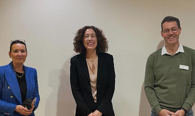 Vortragsabend in Rheinfelden (von links): Béa Bieber, Präsidentin Gesundheitsforum, Frau Prof. Dr. Cathérine Gebhard, Felix Mangold, Stiftungsratsmitglied und Vertretung des GZF. Foto: zVg 