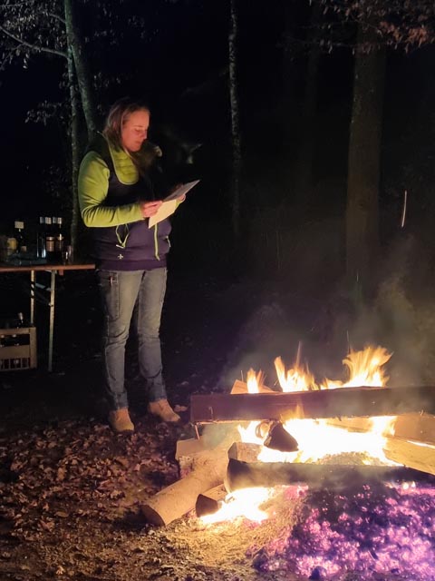 Präsidentin Ariane Brogle beim Verlesen ihres Jahresberichtes 2021. Foto: zVg