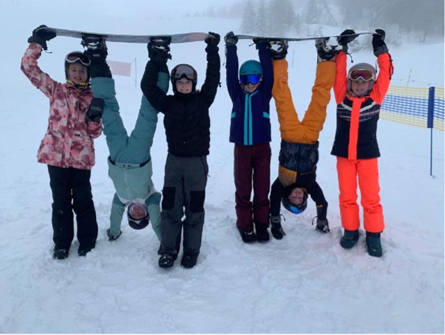 Die Snowboardgruppe «Grittli» Foto: zVg