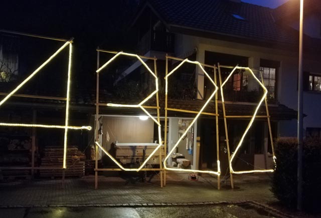 Mumpf feiert seine Postleitzahl. Foto: zVg