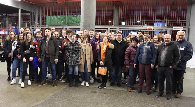 Interessanter Netzwerkanlass für die Hotel & Gastrounion NWCH im St. Jakob Park. Foto: zVg 