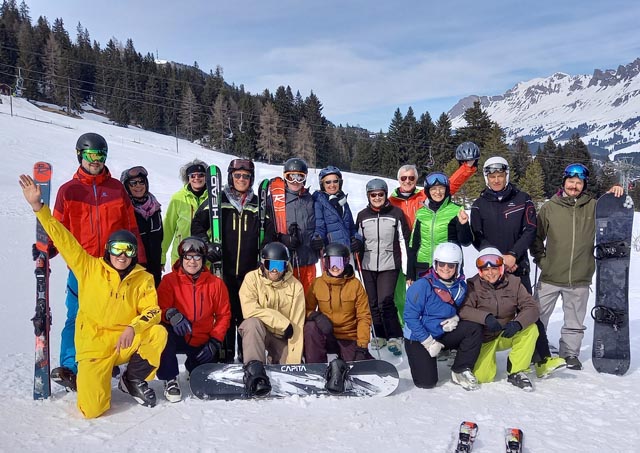 Die Mitglieder des Skiclubs in der Lenzerheide. Foto: zVg