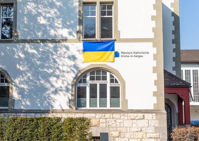 Das Verwaltungsgebäude der Römisch-Katholischen Landeskirche des Kantons Aargau an der Feerstrasse 8 in Aarau. Foto: zVg