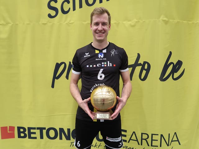 Reto Giger wurde als wertvollster Spieler ausgezeichnet. Foto: Regula Rügge