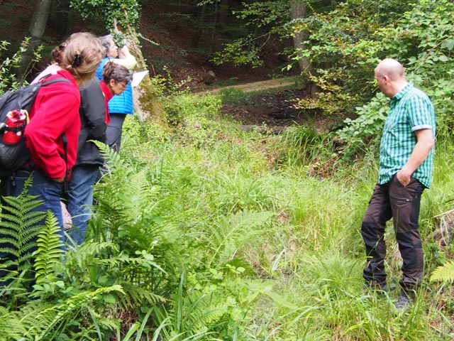 Erfolgreiche Förderung der Gelbbauchunken in Olsberg. Yvonne und Daniel Rytz stellen ihre Umsetzungsarbeiten vor. Bild: zVg Hans-Ruedi Kunz