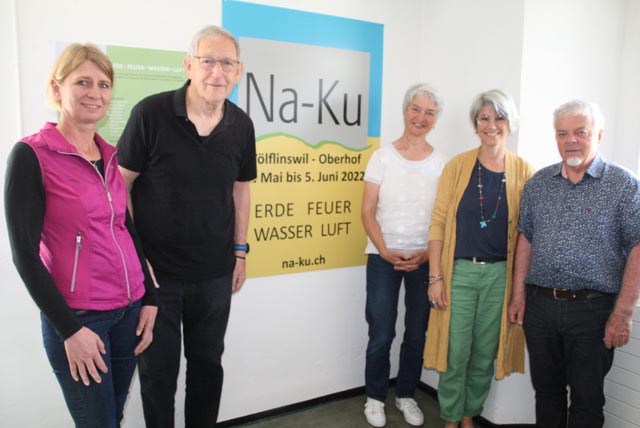 Sie machen es spannend: Gabi Reimann, Hans Böller, Alice Bieli, Andrea Böller und OK-Präsident Kurt Aerni. Foto: Peter Schütz