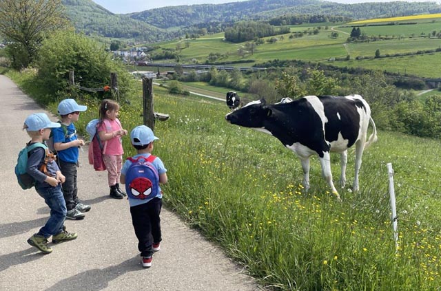 Die Spielgruppenkinder hatten ihren Spass.Foto: zVg