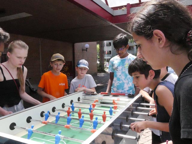 Beim Töckeli-Turnier wurde heiss gekämpft. Foto: Jörn Kerckhoff