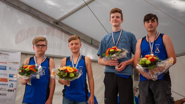 Lorin Kiefer, Gian-Luca Kym, Luc Schmidlin und Tim Dignoes (v.l.). Foto: zVg