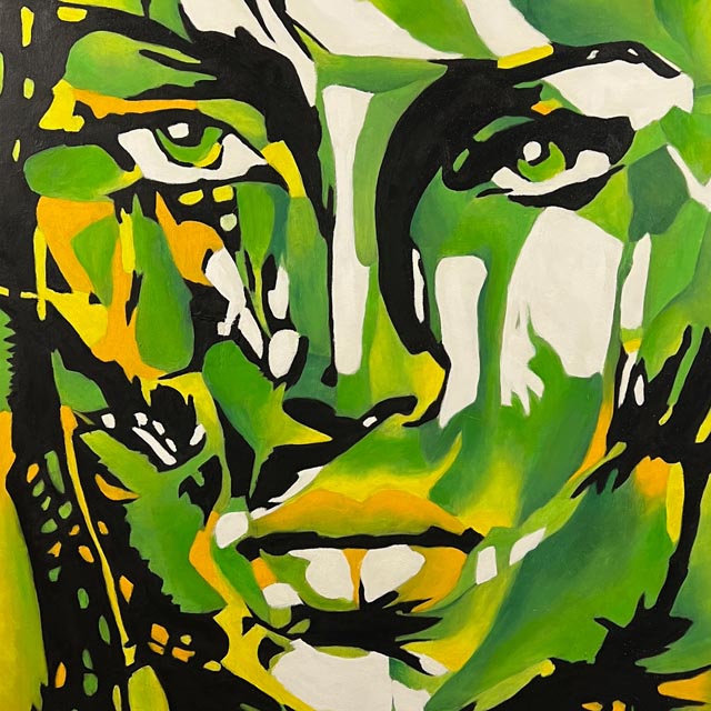 Die Bilder von Hans Widmer strahlen in kräftigen Farben. Foto: zVg