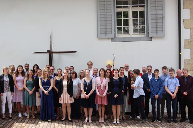 Die Firmlinge des christkatholischen Gemeindeverbandes. Foto: Stefan Ryser