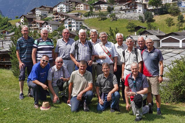 Die Männerturner aus Gipf-Oberfrick im Wallis. Foto: zVg