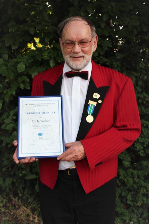 Der geehrte CISM-Veteran Erich Stocker. Foto: zVg