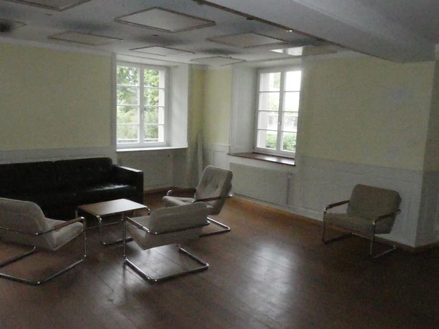 In diesem Raum im "Drei Könige" soll der Supermarkt für Flüchtlinge und Schweizer mit geringem Einkommen entstehen. Foto: Jörn Kerckhoff