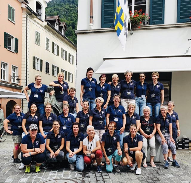 Die Damen der Frauenriege Sulz auf ihrer V.I.P.-Reise. Foto: zVg