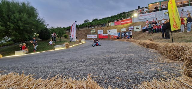 Über 70 Fahrer am Start – Blick auf die Rascasse Bözen. Foto: zVg
