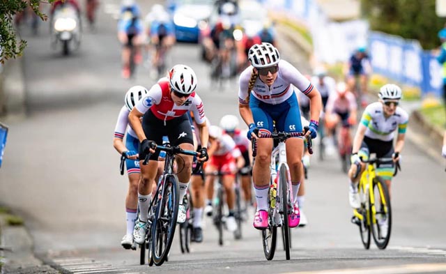 Noëlle Rüetschi gelangte auf den 11. Platz an der Strassenweltmeisterschaft in Wollongang, Australien. Foto: zVg
