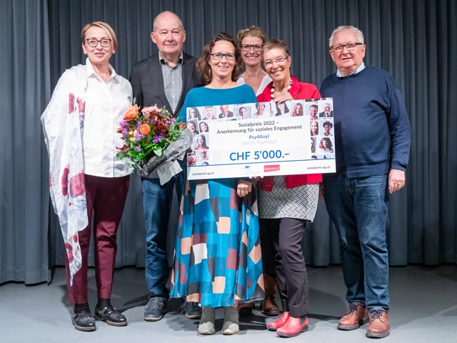 Mit dem 2. Platz wurde Psy4Asyl belohnt. Foto: Fabio Baranzini