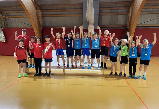 Rangliste Knaben: 1. Rang: Youngstars, 2. Rang: Die Profis (rechts), 3. Rang: The scary guys (links). Foto: zVg