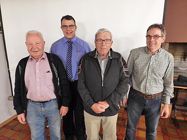 Die Aktionsgruppe mit Ernst Amsler, Roger Fricker, Peter Bircher und Ernst Deiss (von links). Foto: zVg