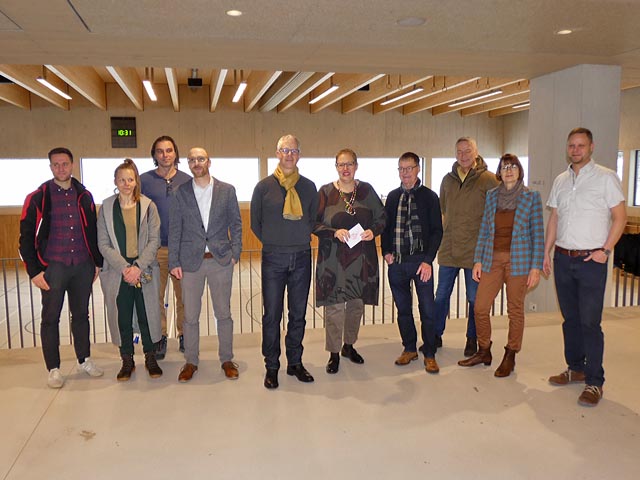 Grund zur Freude für die Mitglieder der Baukommission. Foto: Jörg Wägli