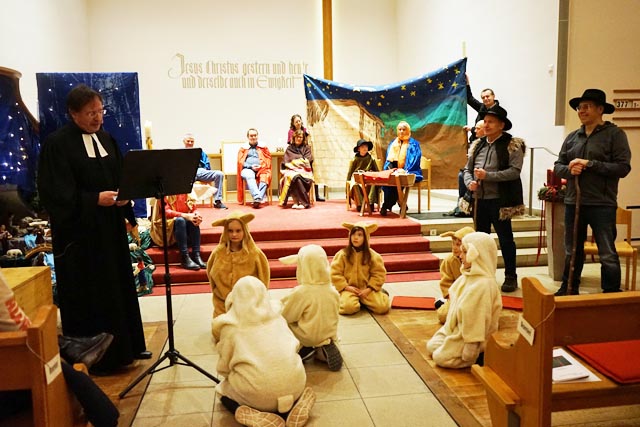 Krippenspiel in der reformierten Kirche Möhlin einmal anders. Foto: zVg
