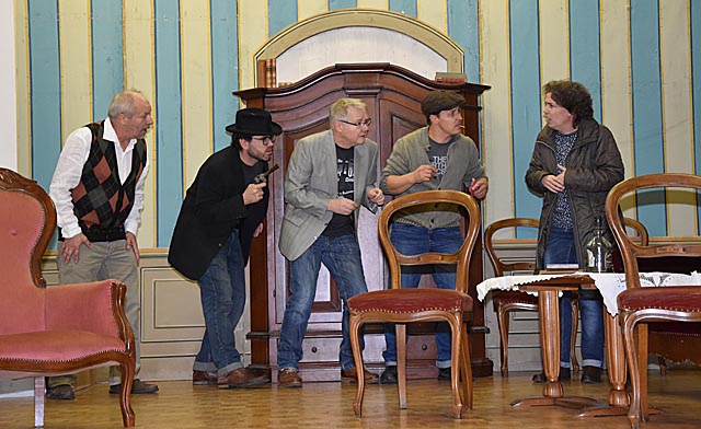 Mrs. Wimmerforce und das Gangster-Quartett. Foto: Jörg Wägli