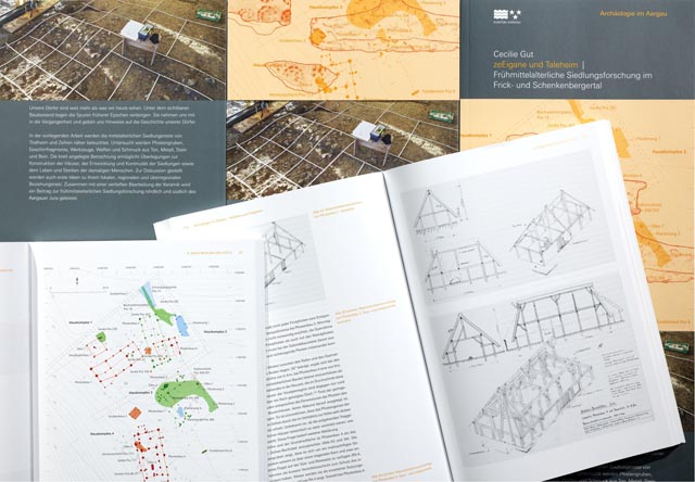 Die soeben erschienene Publikation «zeEigane und Taleheim» in der Reihe «Archäologie im Aargau».  Foto: Kantonsarchäologie © Kanton Aargau