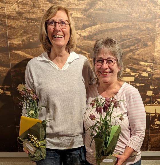 Die beiden abtretenden Vorstandsmitglieder: Christina Bernet (links) und Rita Hediger. Foto: zVg