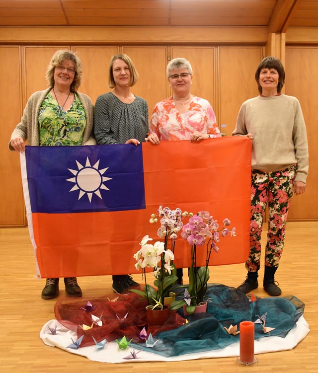 Das Vorbereitungsteam von links nach rechts: Erika Conus, Kristin Gnodtke, Susi Strübin und Käthi Hilpert. Foto: Andrea Giger