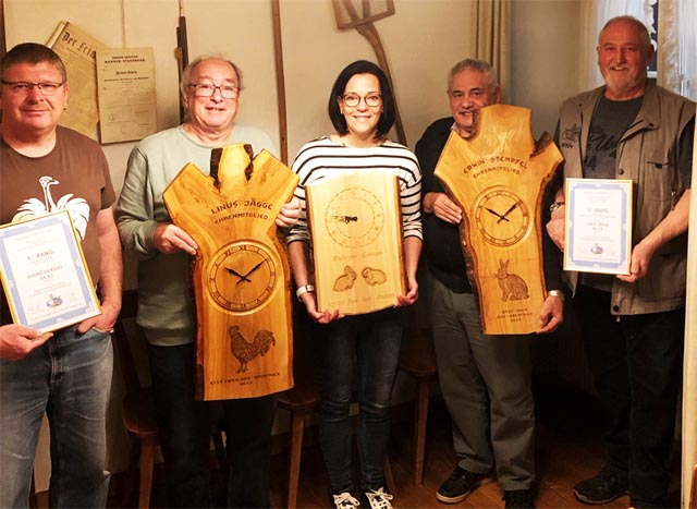 Die Geehrten und Ausgezeichneten der Kleintierzüchter Gipf-Oberfrick &amp; Umgebung. Foto: zVg