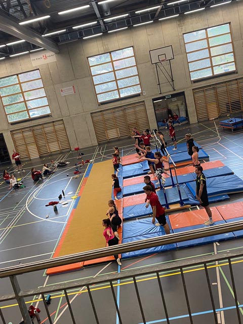 Die Mitglieder des STV Herznach übten in Sumiswald. Foto: zVg