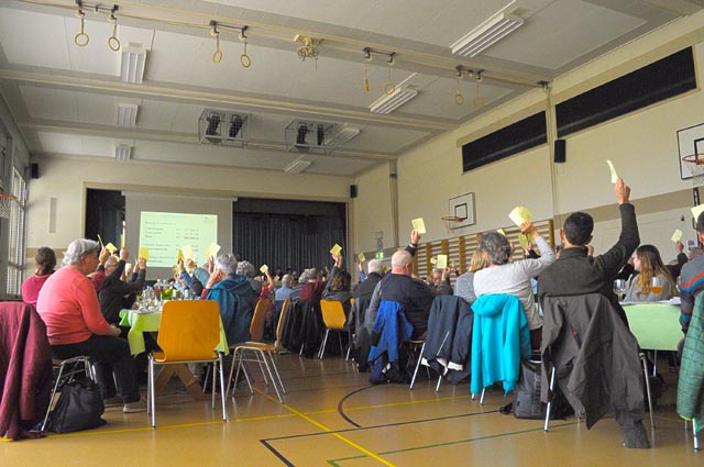 Alle Anträge wurden angenommen, die Stimmbeteiligung betrug 100%. Foto: zVg