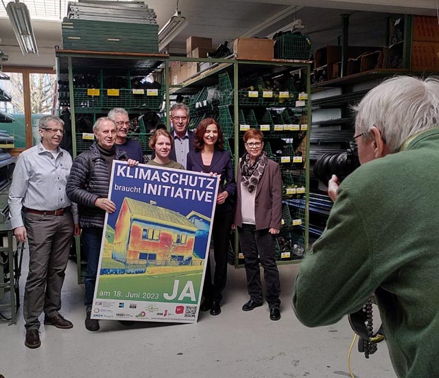 Kampagnestart zur Klimaschutzinitiative in Aarau. Foto: zVg
