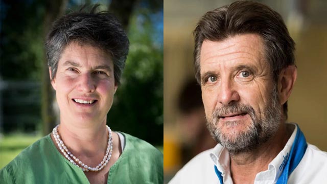 Grünen-Grossrätin Gertrud Häseli (contra) und Mitte-Grossrat Alfons P. Kaufmann (pro). Foto: zVg