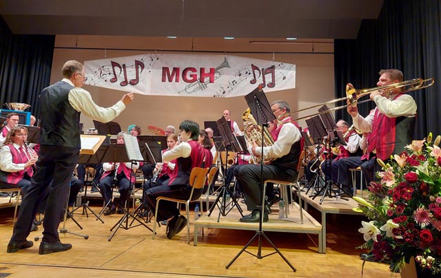 Andreas Aeschbacher bei seinem Solo mit der Posaune. Foto: zVg