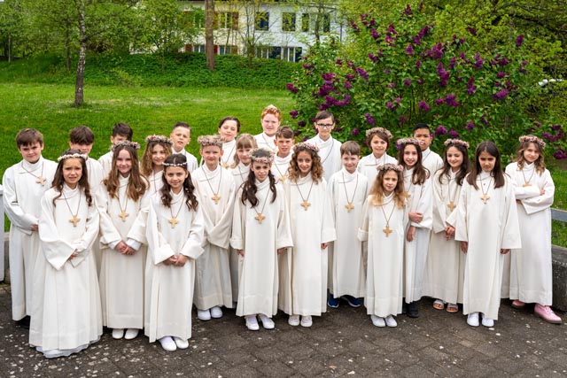 Die Kinder der Erstkommunion in Rheinfelden. Foto: zVg