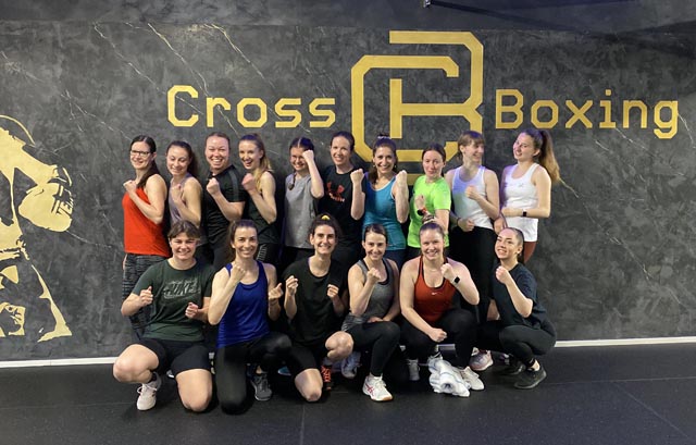 Die Damenriege Obermumpf im Cross Boxing in Baden. Foto: zVg