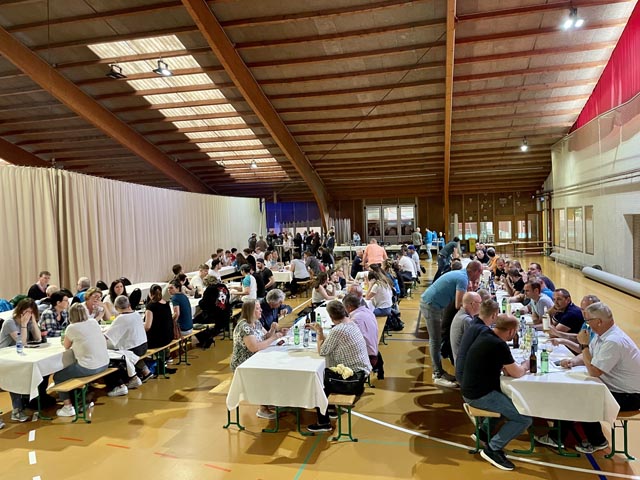 Die Mitglieder des TV Stein trafen sich zur 81. Generalversammlung im Sportcenter Bustelbach. Foto: zVg