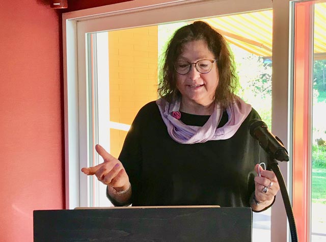 Die Referentin Irmgard Schaffenberger. Foto: Claudia Mösch