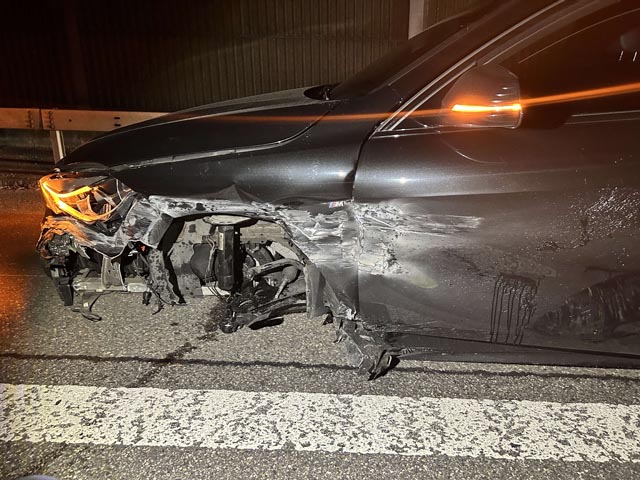 Einschlafen am Steuer mit Folgen. Foto: Polizei AG