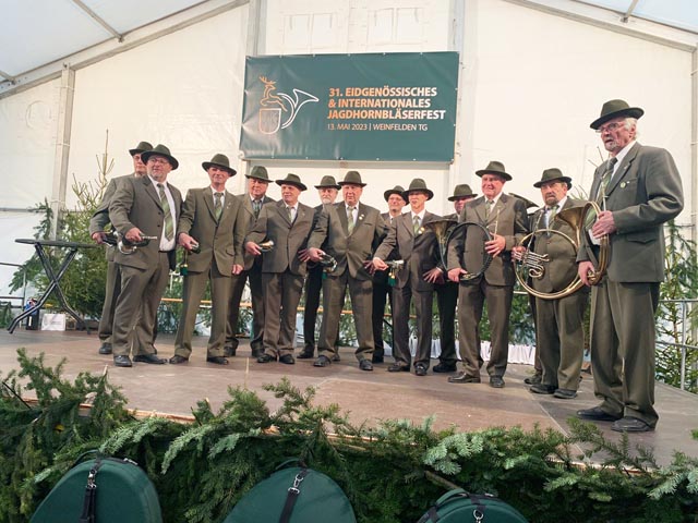 Die Jagdhornbläser Fricktal wurden in ihrer Kategorie Schweizer Meister. Foto: zVg